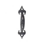 BLACK 4" FLEUR DE LYS PULL HANDLE