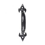 BLACK 5" FLEUR DE LYS PULL HANDLE