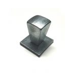 PEWTER PYRAMID CABINET KNOB WITH BASE