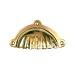 BRASS SHELL DESIGN DRAWER PULL