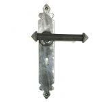 PEWTER TUDOR LEVER LOCK HANDLE