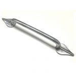 PEWTER LEAF DESIGN LARGE DOOR PULL HANDLE