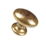 BRONZE 38 MM OVAL CABINET KNOB