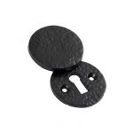 BLACK ROUND COVERED ESCUTCHEON