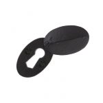 BLACK OVAL COVERED ESCUTCHEON
