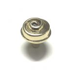 POLISHED BRASS SWIRL CABINET KNOB