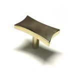 POLISHED BRASS TREP CABINET KNOB