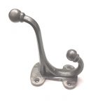 ANTIQUE IRON STAND HAT AND COAT HOOK