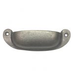 ANTIQUE IRON SLIM DRAWER PULL LARGE