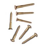 BRASS 25X8 DOME HEAD AND FLAT HEAD WOOD SCREWS
