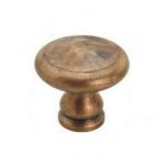 BRONZE 30 MM HAMMERED MUSHROOM KNOB