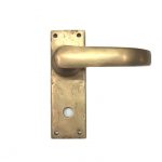 BRONZE SLIM LEVER PRIVACY HANDLE