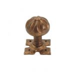 BRONZE FLUTED MORTISE DOOR KNOB