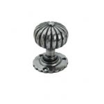 NATURAL SMOOTH FLOWER MORTISE KNOB