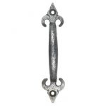PEWTER 6" FLEUR DE LYS PULL HANDLE