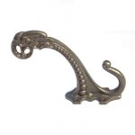 ANTIQUE IRON 6" RAMS HEAD HAT AND COAT HOOK