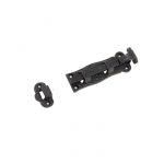 BLACK 5" STRAIGHT DOOR BOLT