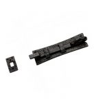 BLACK 6" SHEPHERD CROOK CRANKED DOOR BOLT