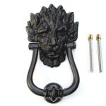 BLACK DAWNING STREET LION DOOR KNOCKER