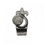 BLACK ORNATE CYLINDER LATCH COVER
