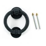BLACK RING DOOR KNOCKER