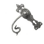 PEWTER CURLY LEVER LATCH