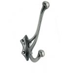 BURNISHED DECORATIVE STYLE HAT AND COAT HOOK