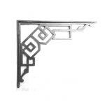ANTIQUE IRON ART DECO SHELF BRACKET