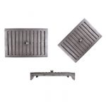 ANTIQUE IRON VENT WITH MOVABLE LOUVRE