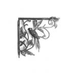 ANTIQUE IRON ONE BIRD SHELF BRACKET
