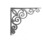 ANTIQUE IRON ROUND SCROLL BRACKET