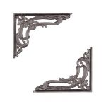 ANTIQUE IRON SMALL VICTORIAN SCROLL BRACKET