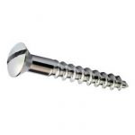 SEMI DOME SLOTTED STEEL SCREW 25 X 8