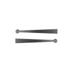 BEESWAX HAND FORGED 18" PENNY END HINGE FRONT