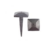 BEESWAX HAND FORGED DESIGNER NAIL DOT ON SQUARE