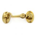 POLISHED BRASS 4" CABIN HOOK