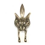 POLISHED BRASS FOX DOOR KNOCKER