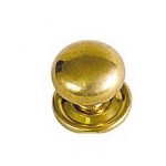 POLISHED BRASS BUN CABINET KNOB