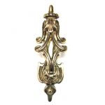 POLISHED BRASS SCROLL DOOR KNOCKER