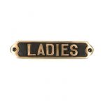 POLISHED BRONZE "LADIES" SIGN