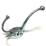POLISHED CHROME TRIPLE COAT HOOK - Image 2