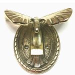 POLISHED BRASS BUTTERFLY DOOR KNOCKER - Image 3
