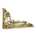 POLISHED BRASS SMALL VICTORIAN SCROLL BRACKET - Image 2