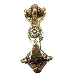 BRASS SUNFLOWER DOOR KNOCKER