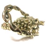 POLISHED BRASS GRAPE DOOR KNOCKER - Image 3