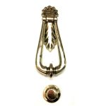 POLISHED BRASS SMALL VICTORIAN LOOP DOOR KNOCKER