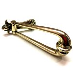POLISHED BRASS LARGE VICTORIAN LOOP DOOR KNOCKER - Image 2