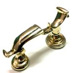 POLISHED BRASS DOCTOR'S DOOR KNOCKER