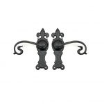 BLACK CURLY LEVER LATCH HANDLE
