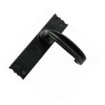 BLACK TRADITIONAL STYLE COTTAGE LEVER LATCH - Image 2